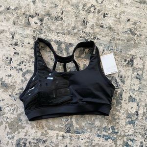 Reebok black sports bra